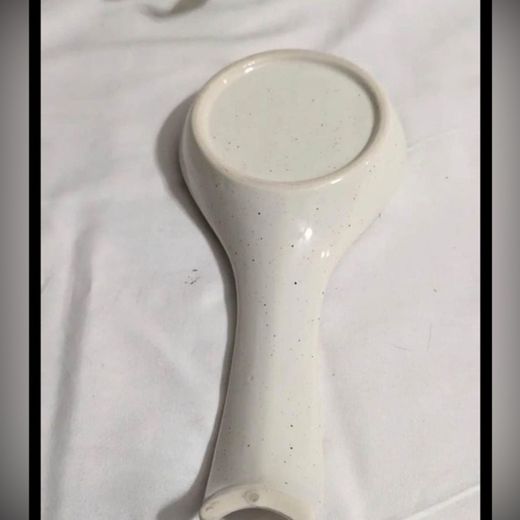 Ceramic Spoon Rest “Hello Fall” Beige With Green Speckles NWOT - Picture 3 of 3